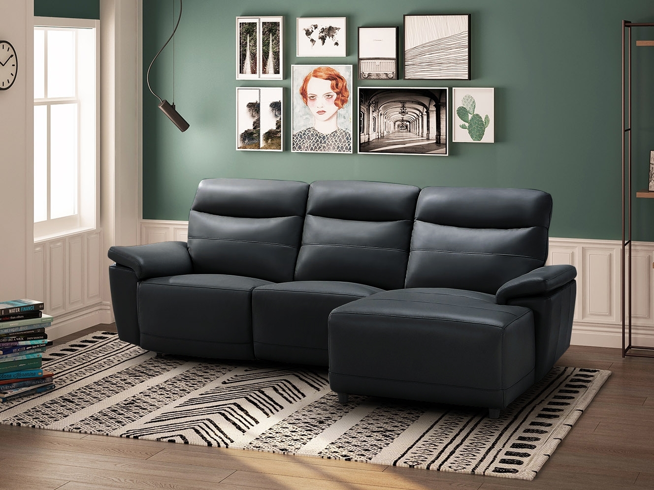 Castello Leather Recliner Chaise Lounge 12