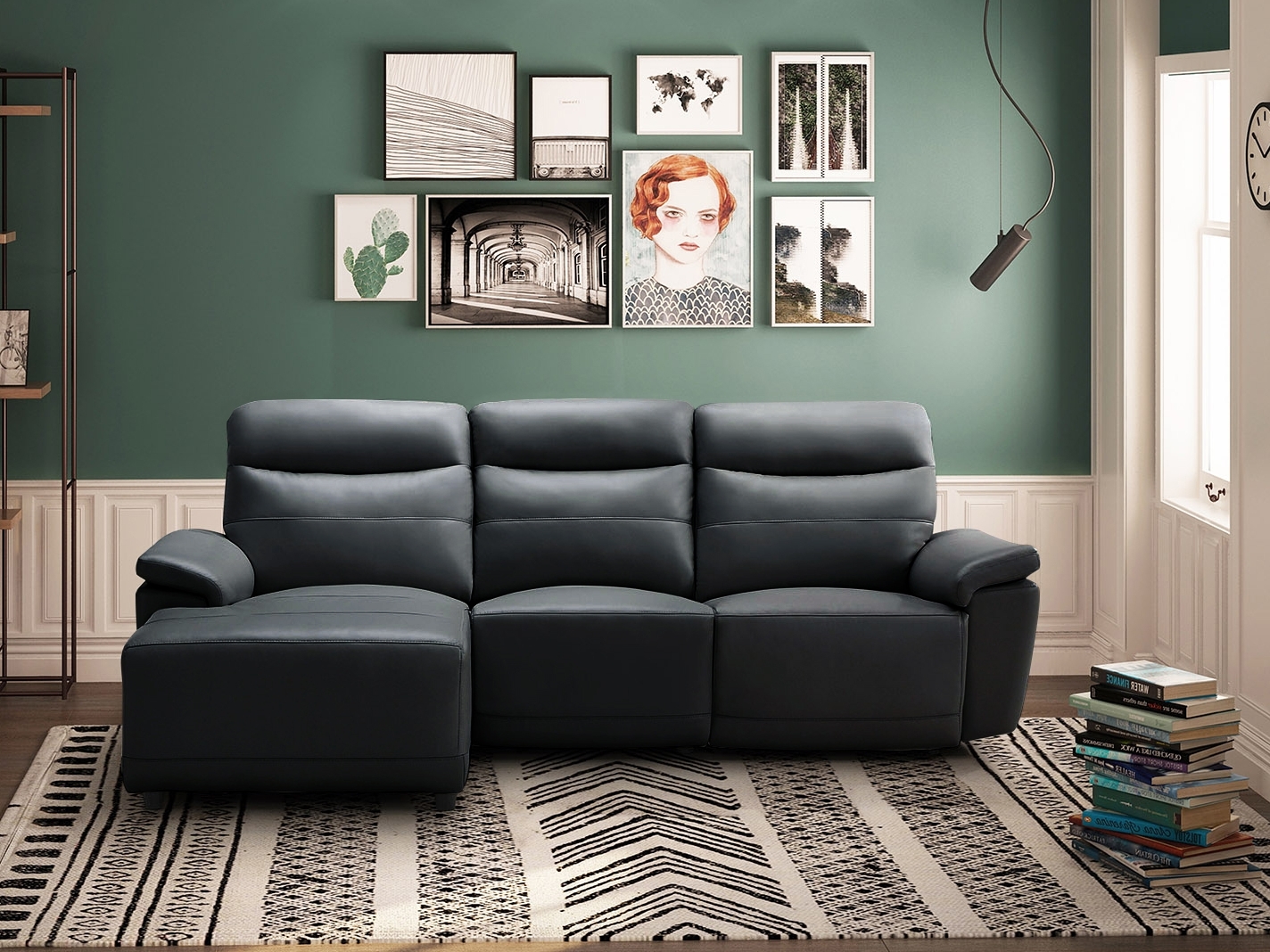 Castello Leather Recliner Chaise Lounge 14