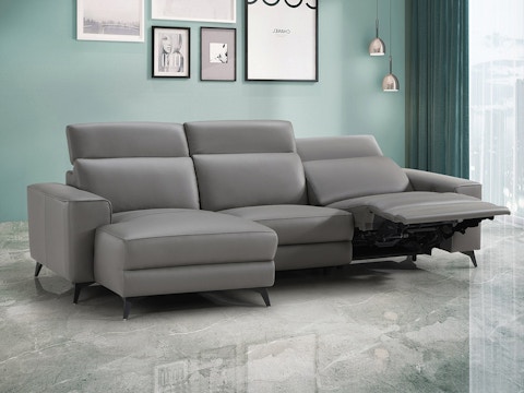 Tivoli Leather Recliner Chaise Lounge 5