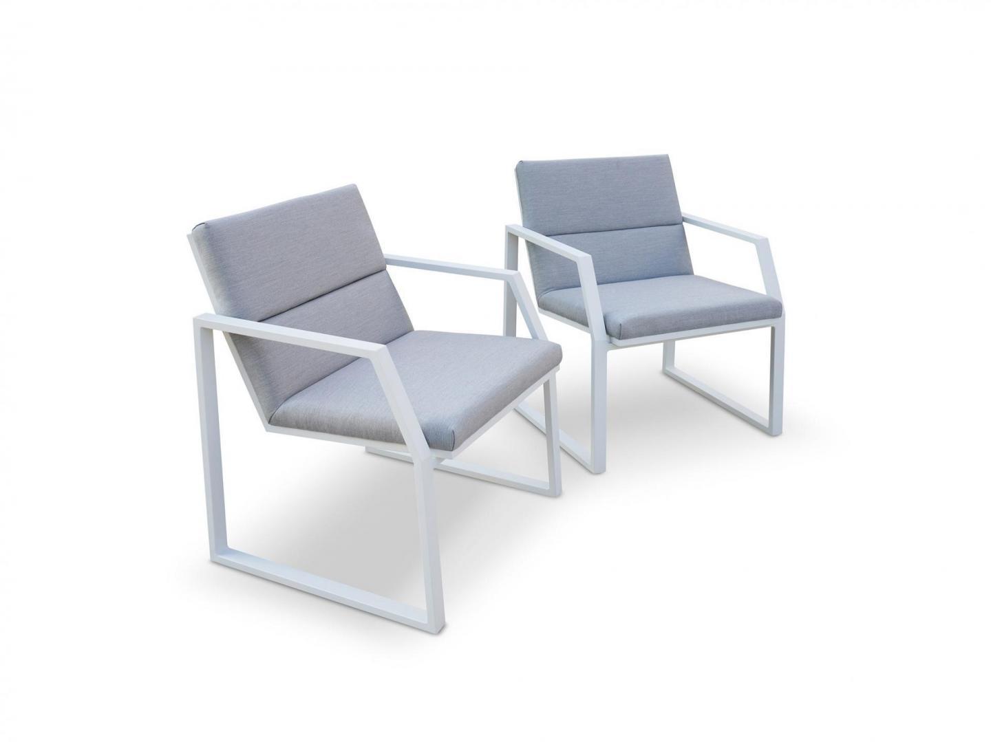 Invini White 7-piece Outdoor Ceramic Dining Set 7