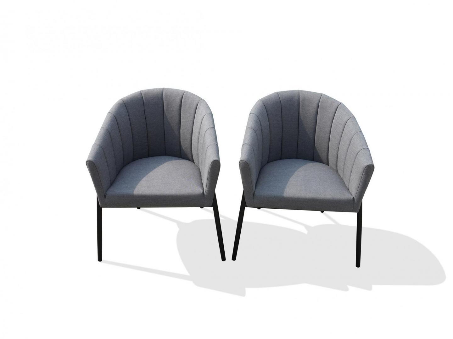 Delta Black Dining Chair Twin Set 1