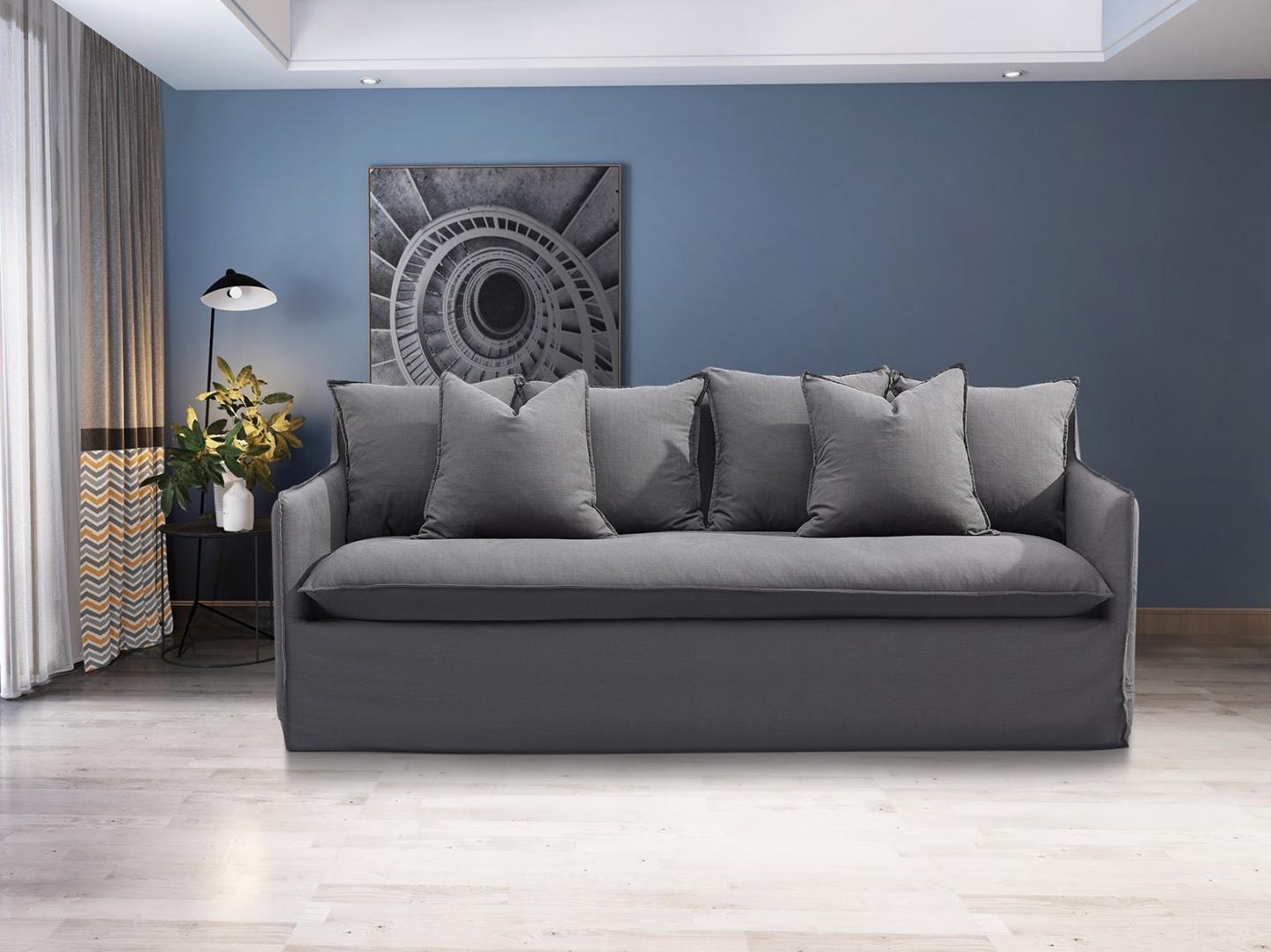 Coco Fabric Three Seat Sofa 5