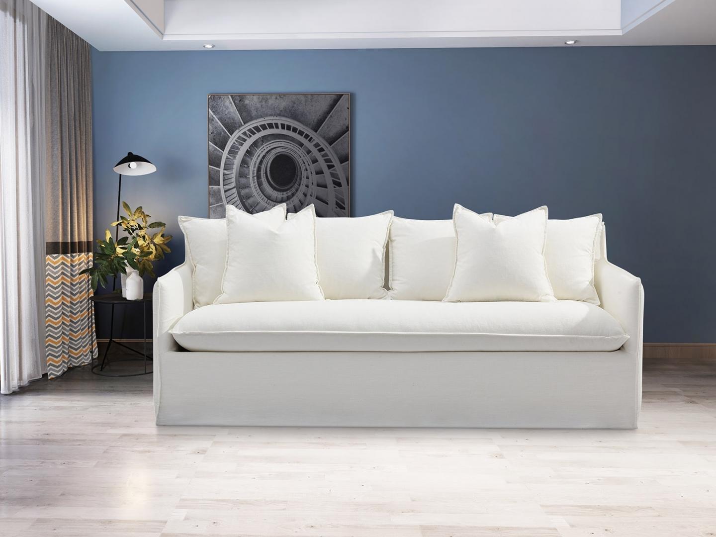 Coco Fabric Three Seat Sofa 4