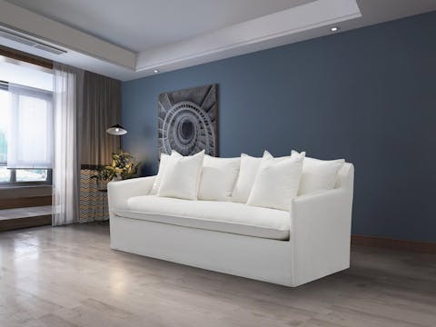 Coco Fabric Three Seat Sofa