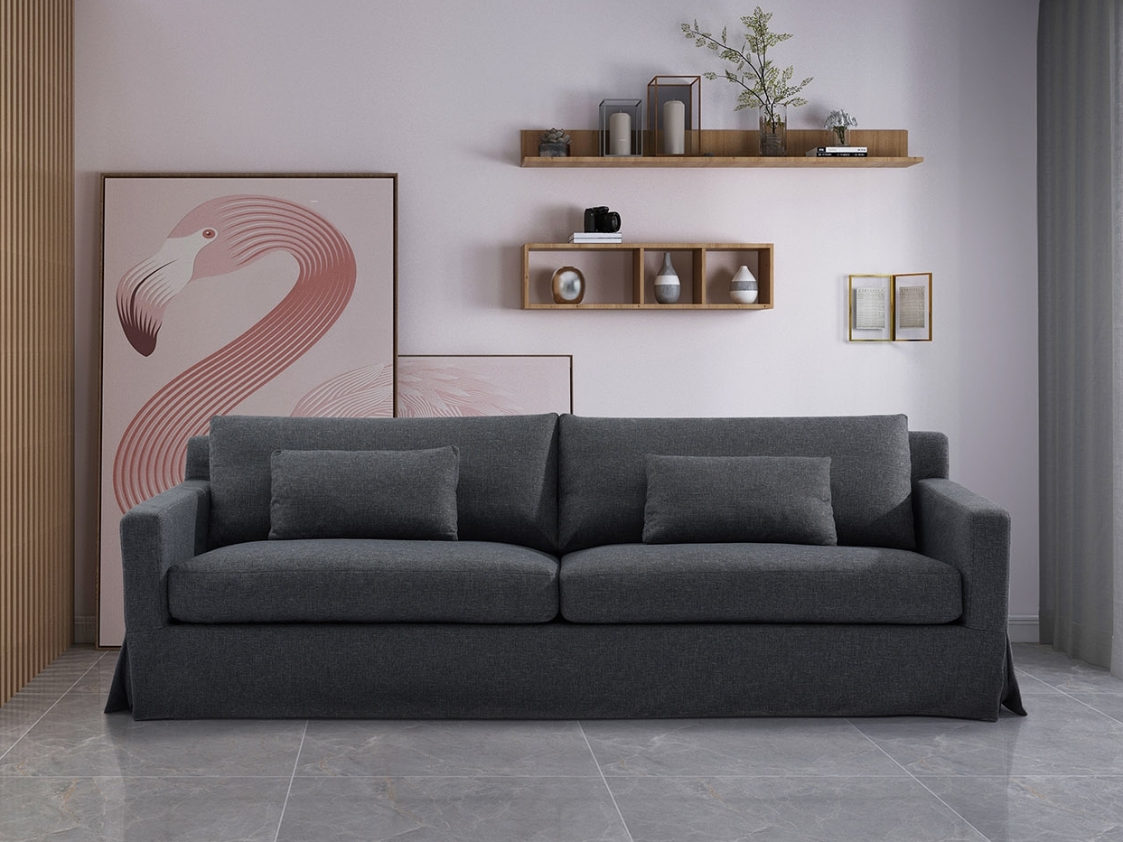 Jules Fabric Three Seat Sofa 4