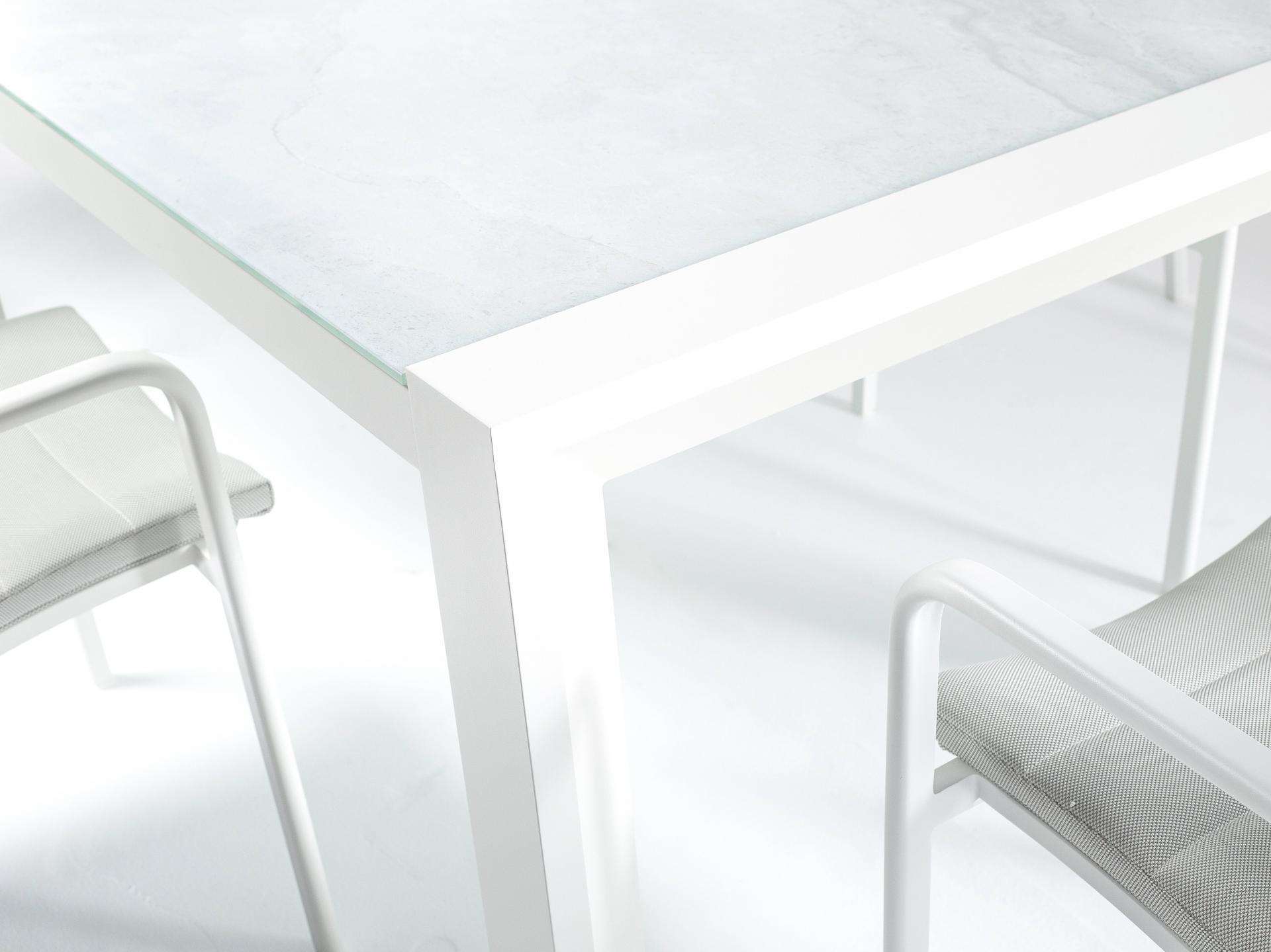 Santa Monica White 9-piece Outdoor Dining Set With Santa Monica White Chairs 3