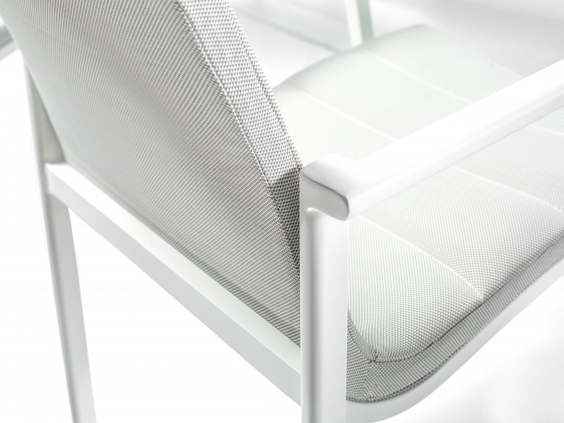 Santa Monica White 9-piece Outdoor Dining Set With Santa Monica White Chairs 4