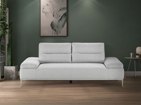 Karina Fabric Two Seater Sofa Gray 1
