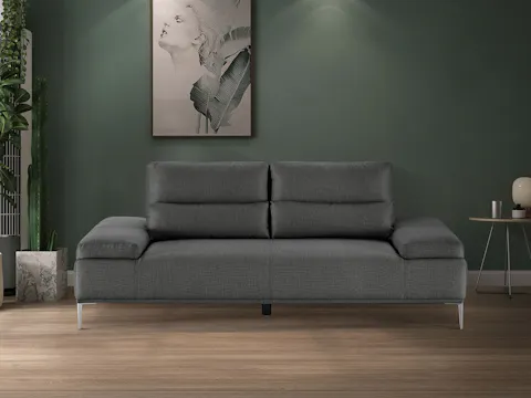 Karina Fabric Two Seat Sofa Ash