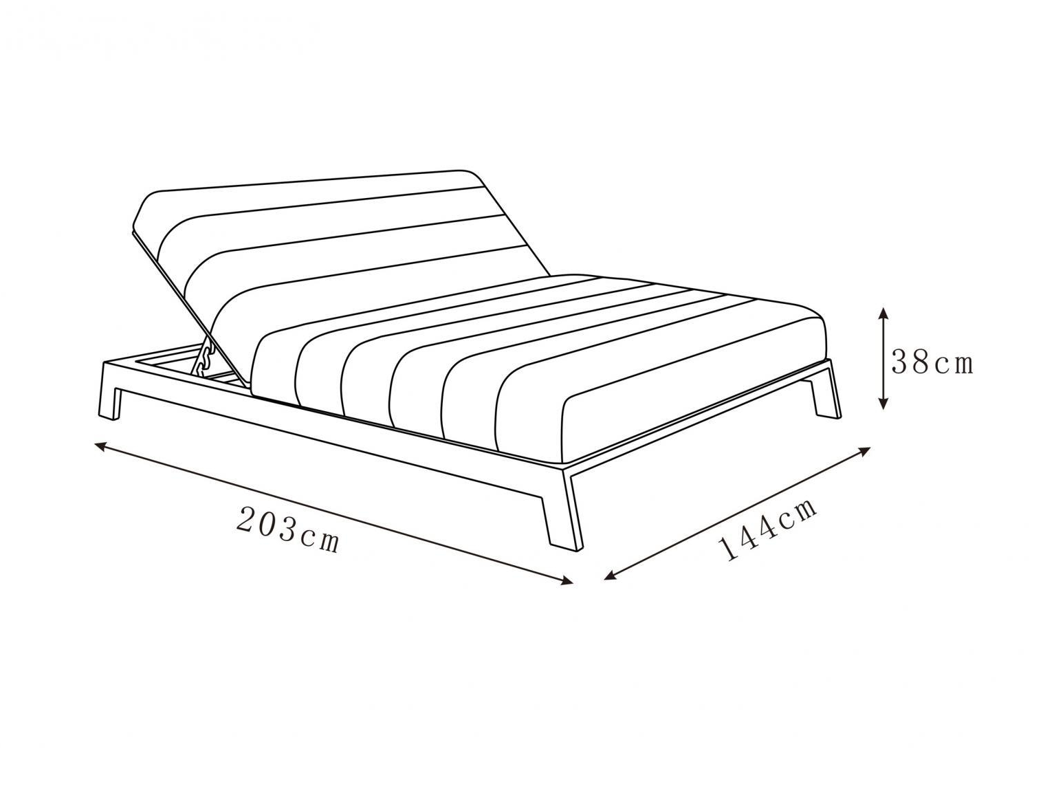 New Noosa White Outdoor Fabric Double Sun Lounge 5
