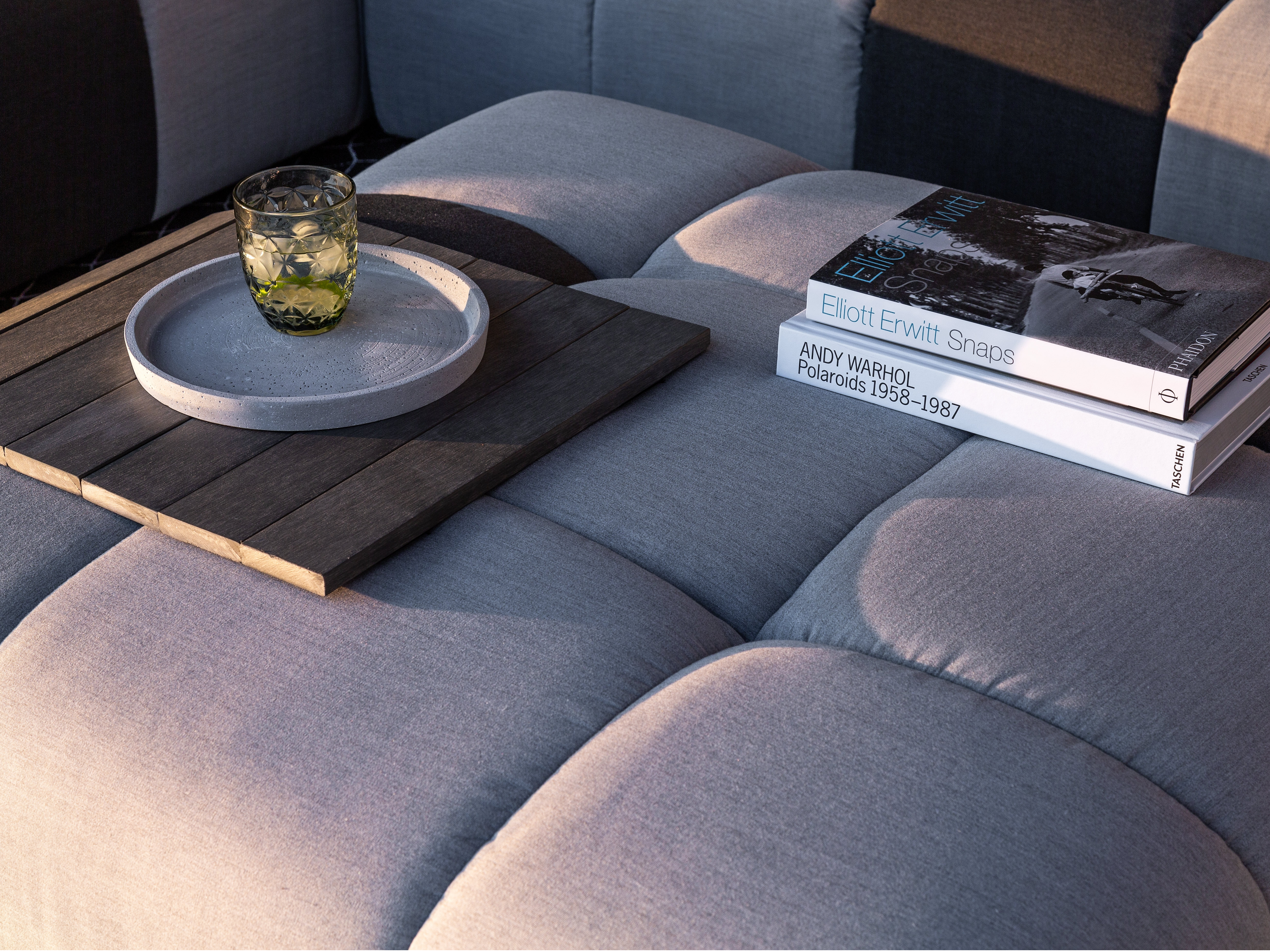 Bale Outdoor Chaise Lounge With Ottoman 2