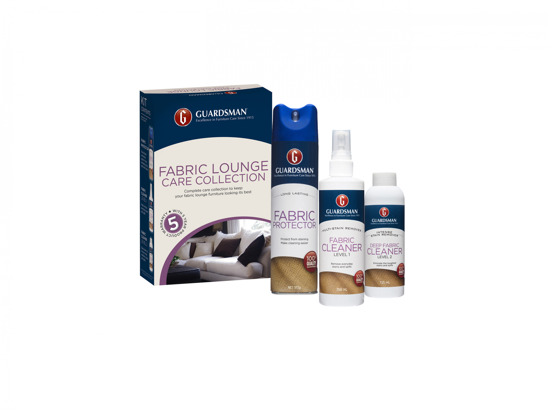 Guardsman Fabric Lounge Care Collection, Single 2-4 Seats 2