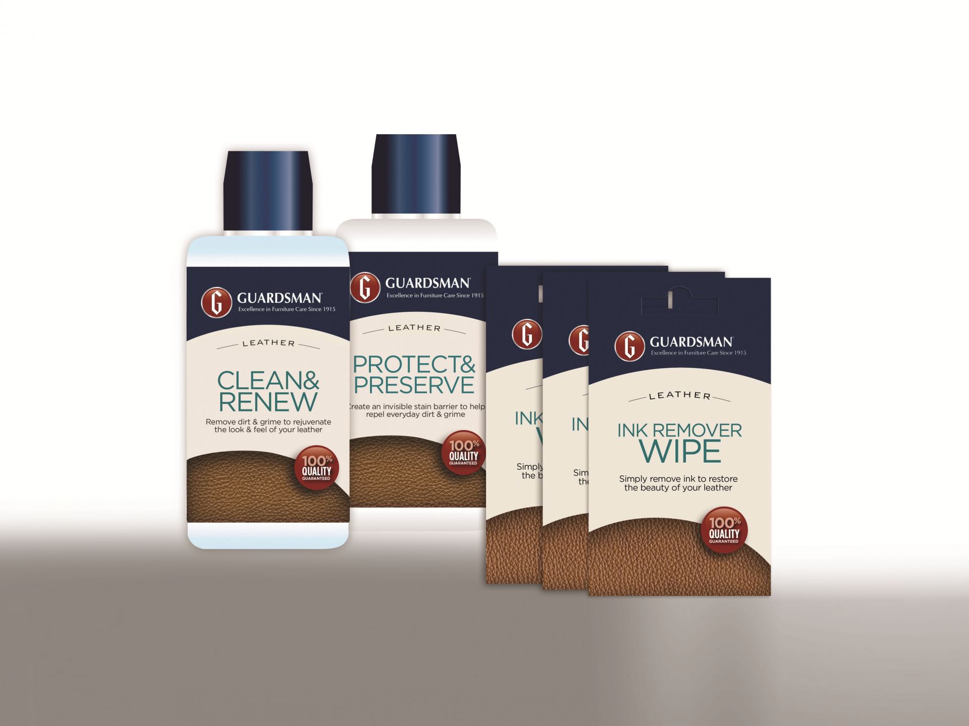 Guardsman Leather Lounge Care Collection, Single 2-4 Seats 2