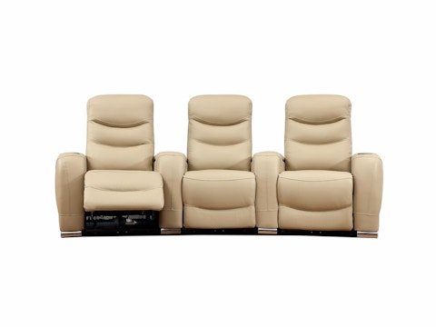 Paramount 3 Seater Leather Home Theatre Recliner 4