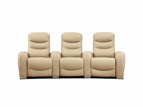 Paramount 3 Seater Leather Home Theatre Recliner 3