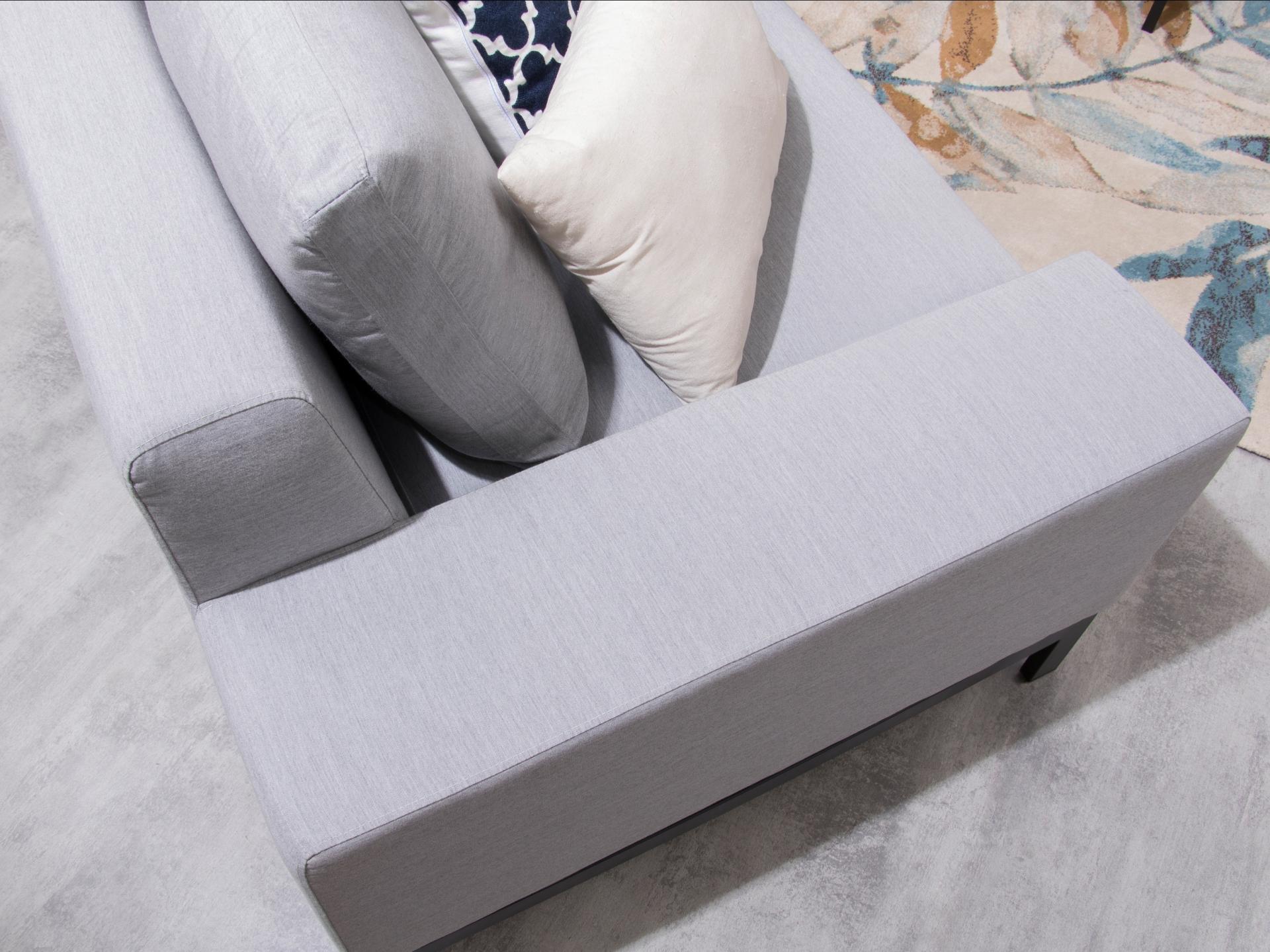 Jervis Outdoor Fabric Sofa Suite 2 + 1 + 1 With Ottoman 5