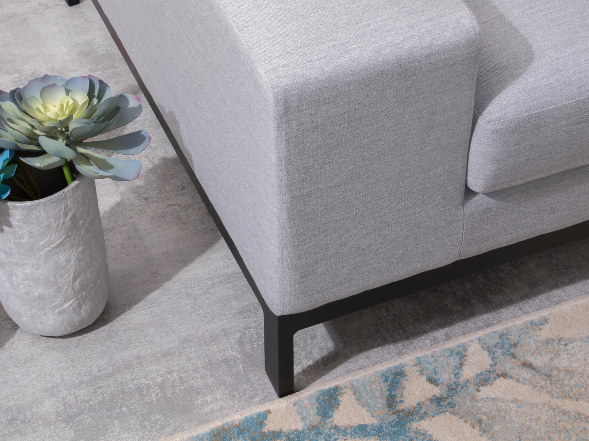 Jervis Outdoor Fabric Sofa Suite 2 + 1 + 1 With Ottoman 4