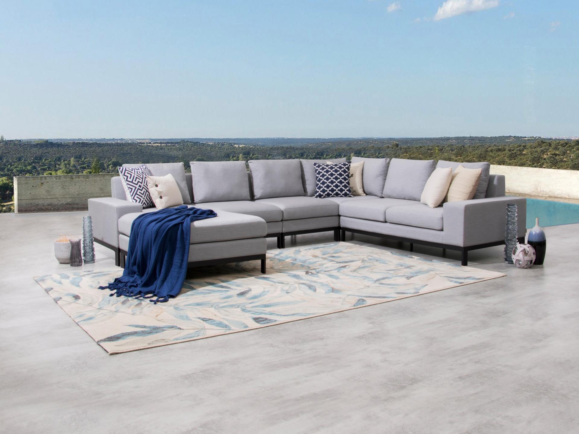 Jervis Outdoor Fabric Modular Lounge 2