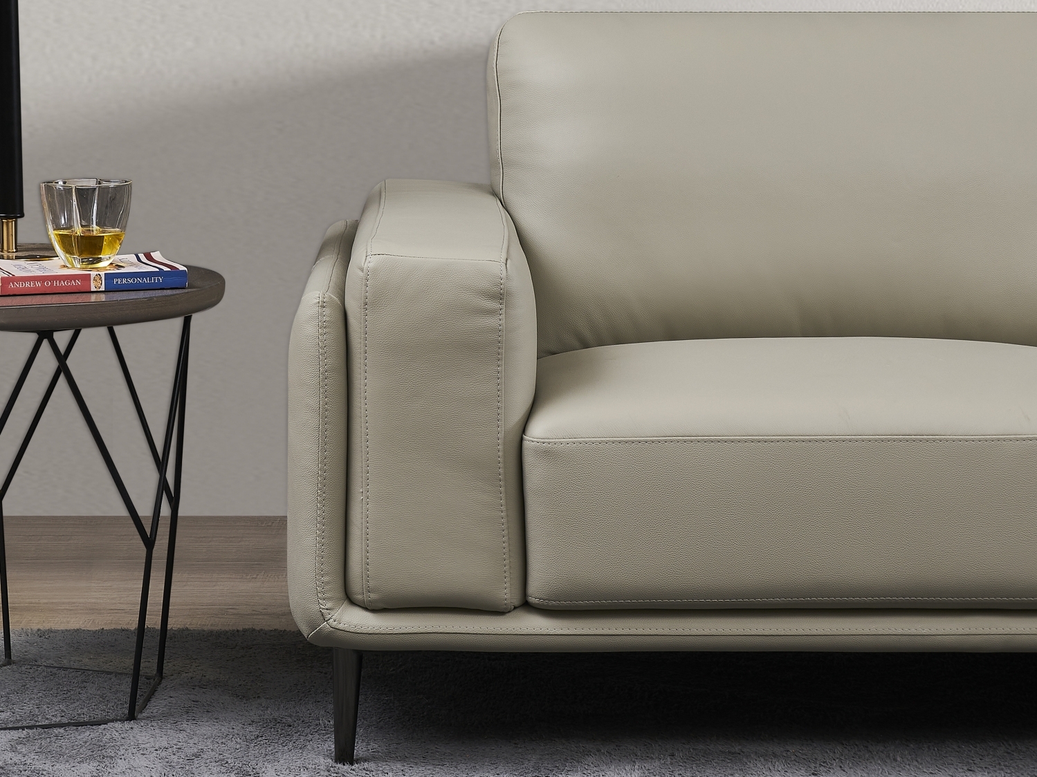 Arlo Leather Chaise Lounge Option A 4