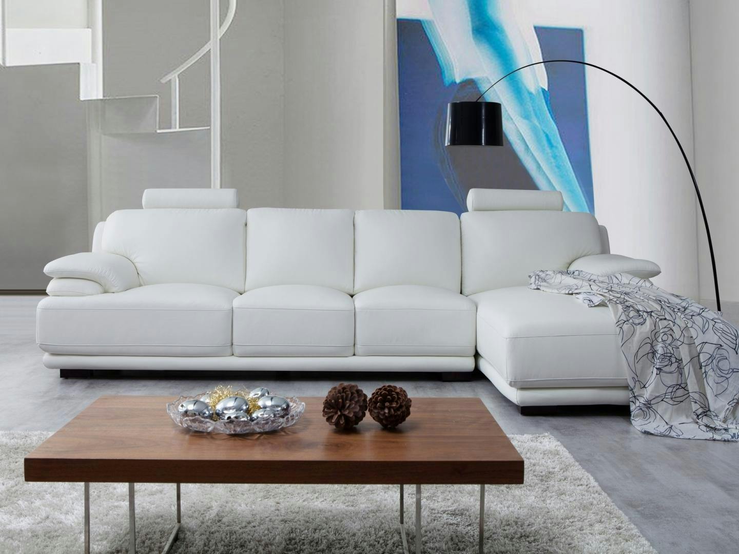 Juliet Leather Chaise Lounge Option C
