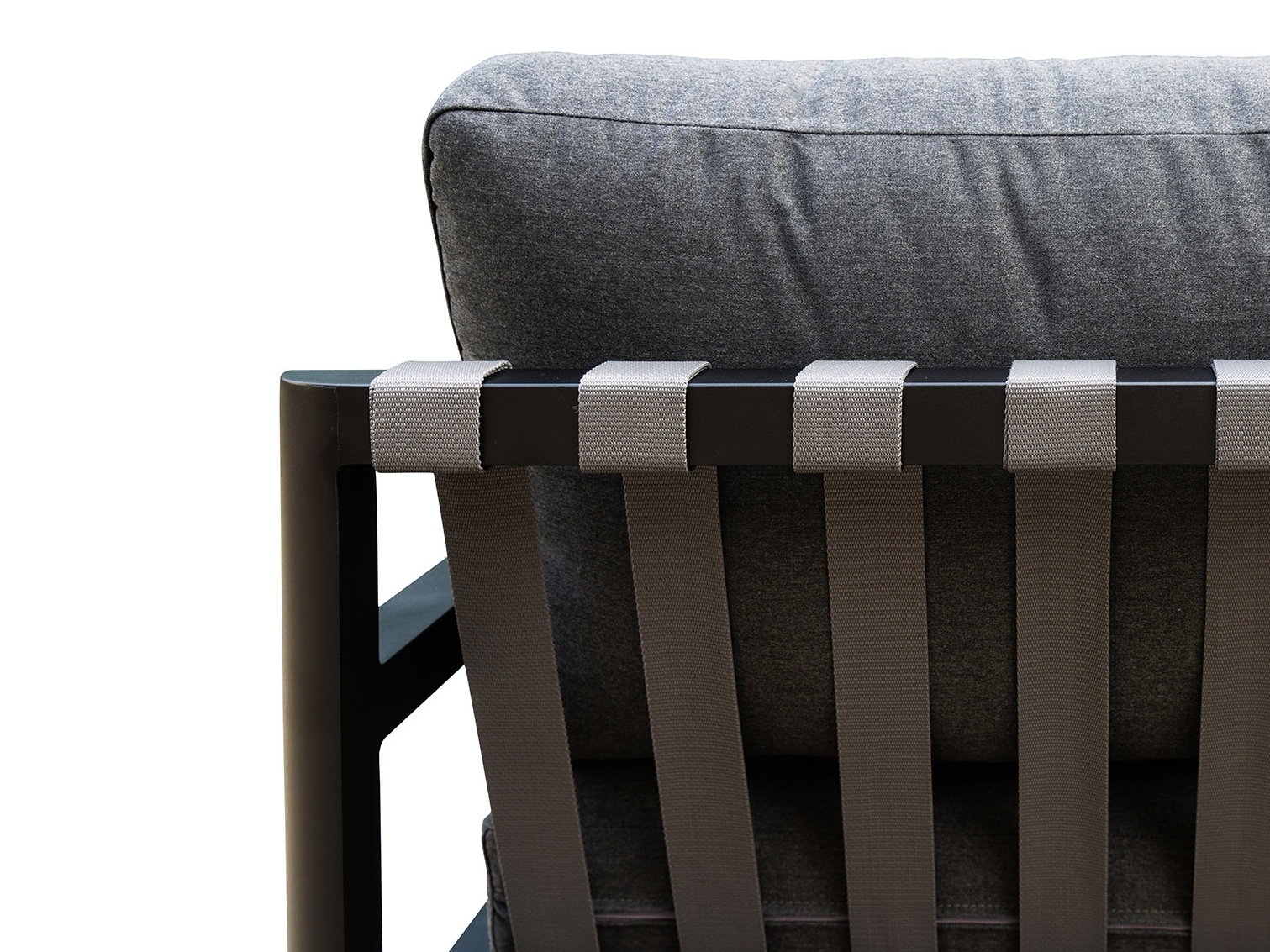 Manly Black Outdoor Sofa Suite 3 + 2 + 1 With Coffee Table 11