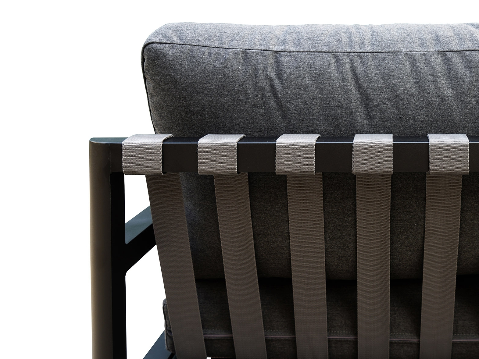 Manly Black Outdoor Sofa Suite 3 + 2 With Coffee Table 4