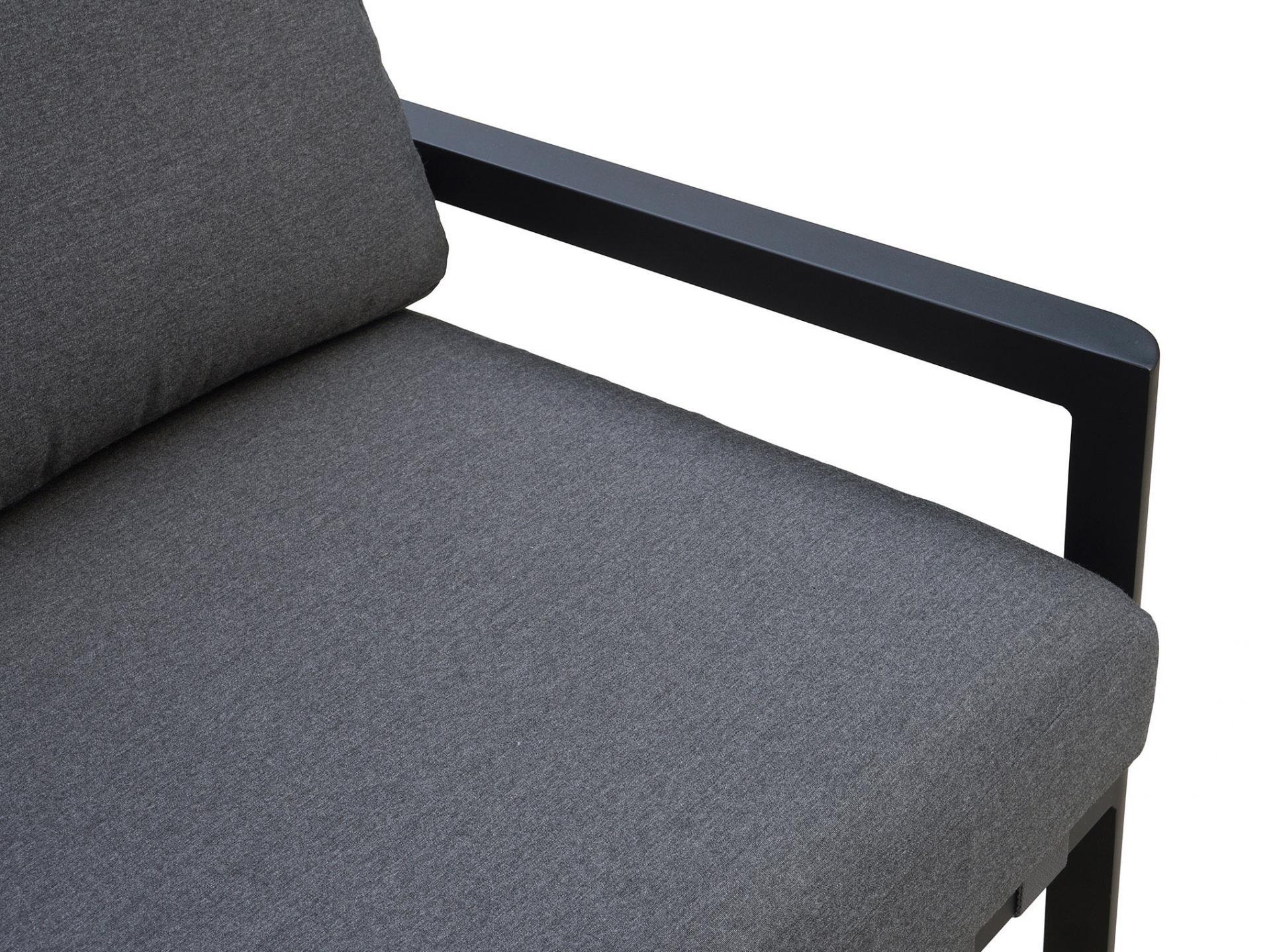 Manly Black Outdoor Sofa Suite 3 + 2 With Coffee Table 5