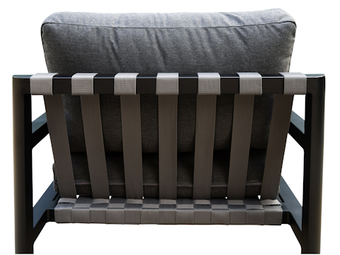 Manly Black Outdoor Sofa Suite 2 + 1 + 1 With Coffee Table 6