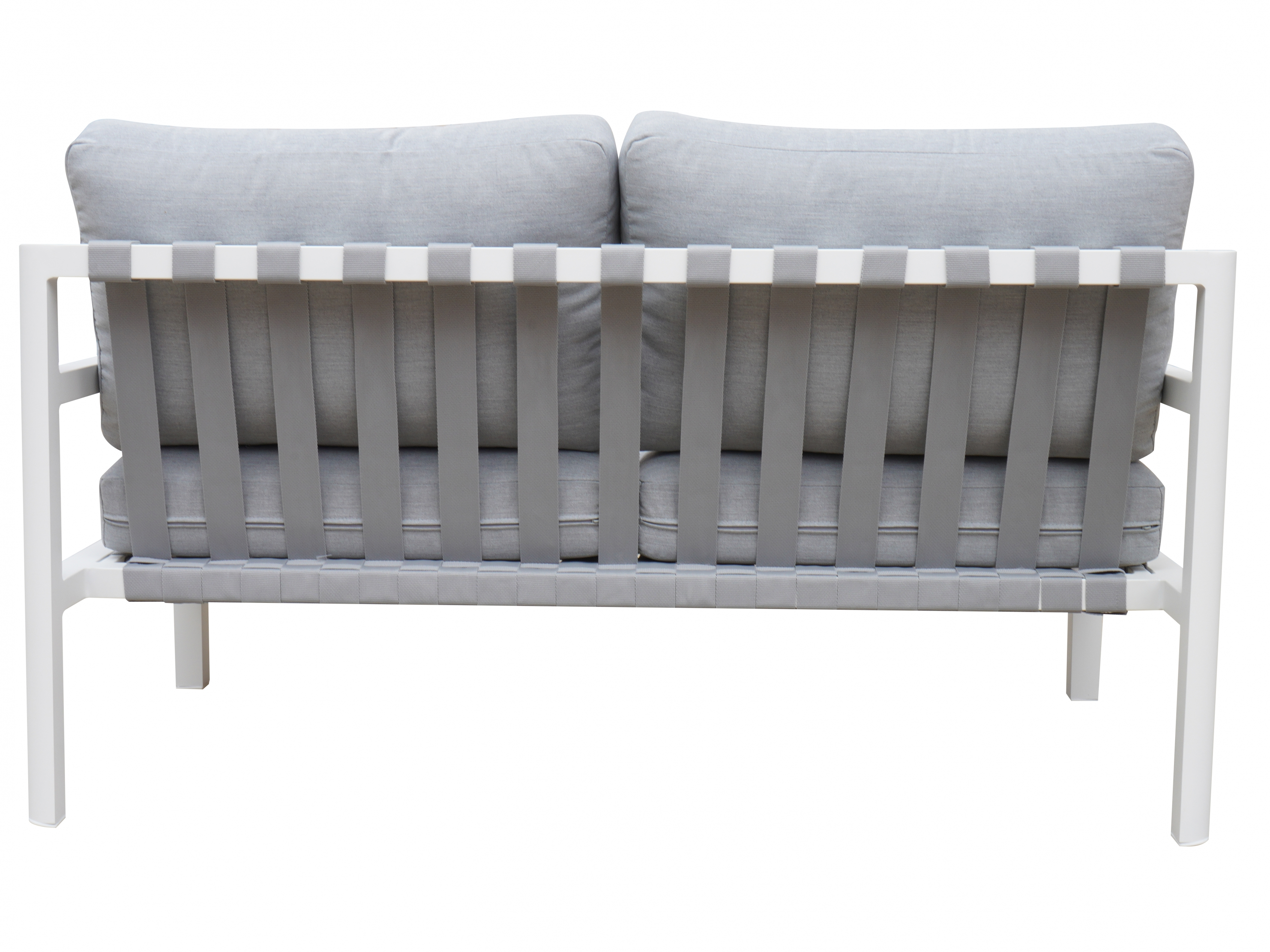 Manly White Outdoor Two Seat Sofa 7