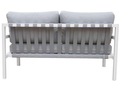 Manly White Outdoor Two Seater Sofa 7