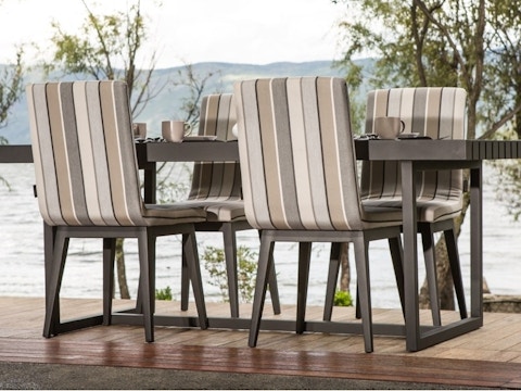 Elite 7-piece Outdoor Aluminium Dining Set With Kroes Chairs 5