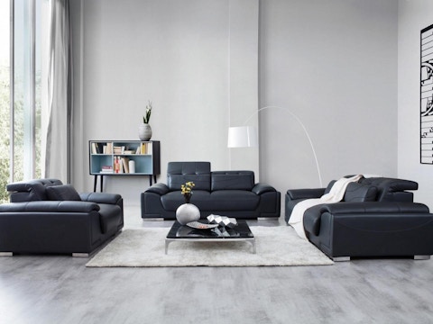 Bronte Leather Sofa Suite 3 + 2 + 1 2