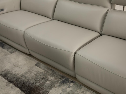 Affleck Leather Recliner Three Seat Sofa 4