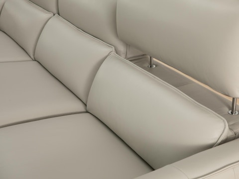 Affleck Leather Recliner Three Seat Sofa 6