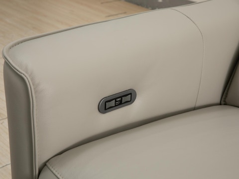 Affleck Leather Recliner Three Seat Sofa 7