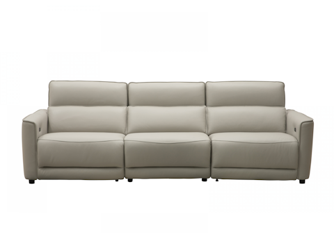 Affleck Leather Recliner Three Seat Sofa 2