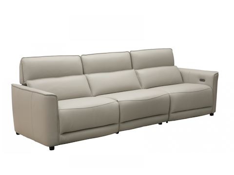 Affleck Leather Recliner Three Seat Sofa 3