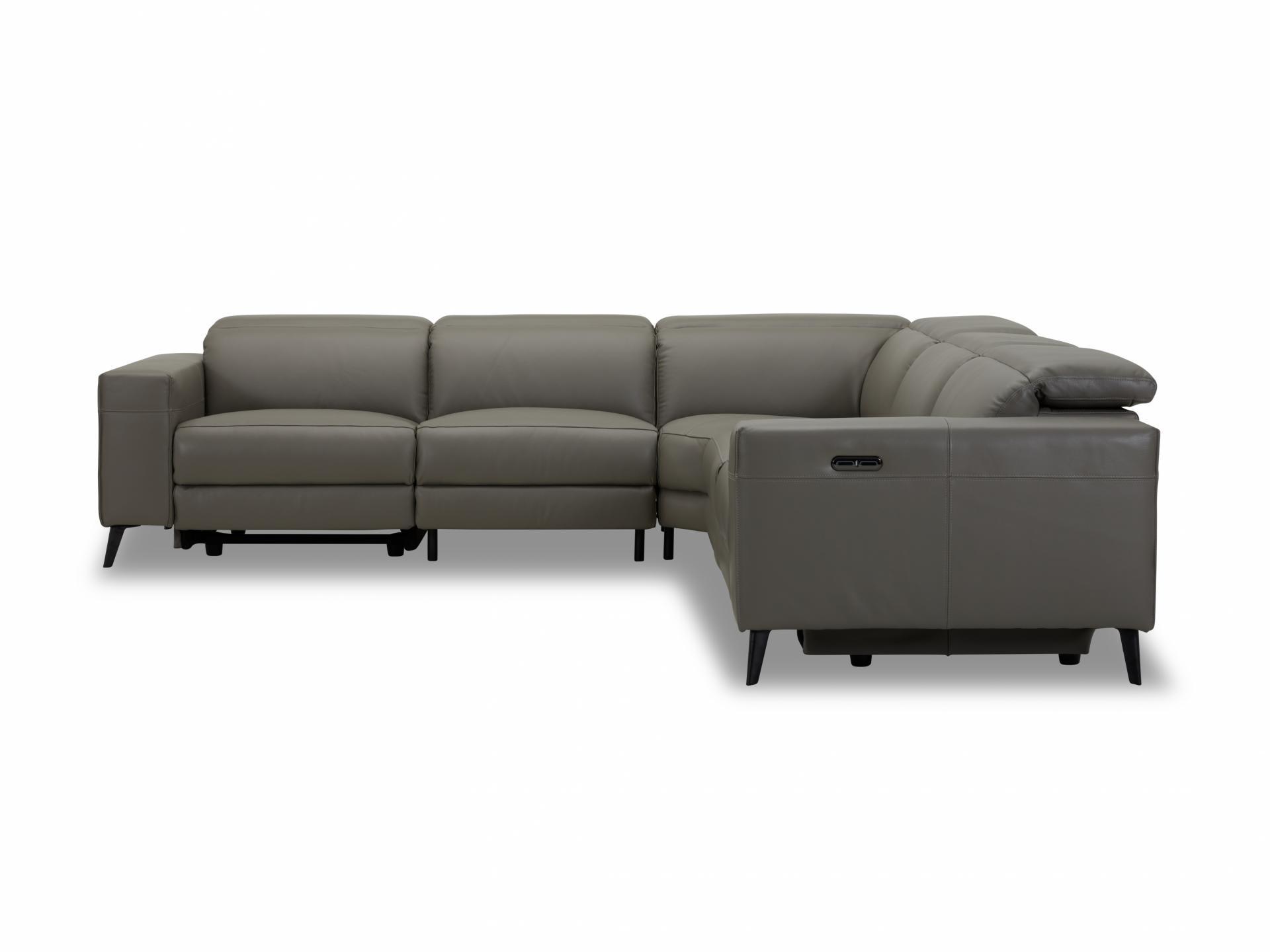 Stirling Leather Recliner Corner Lounge Option A 4