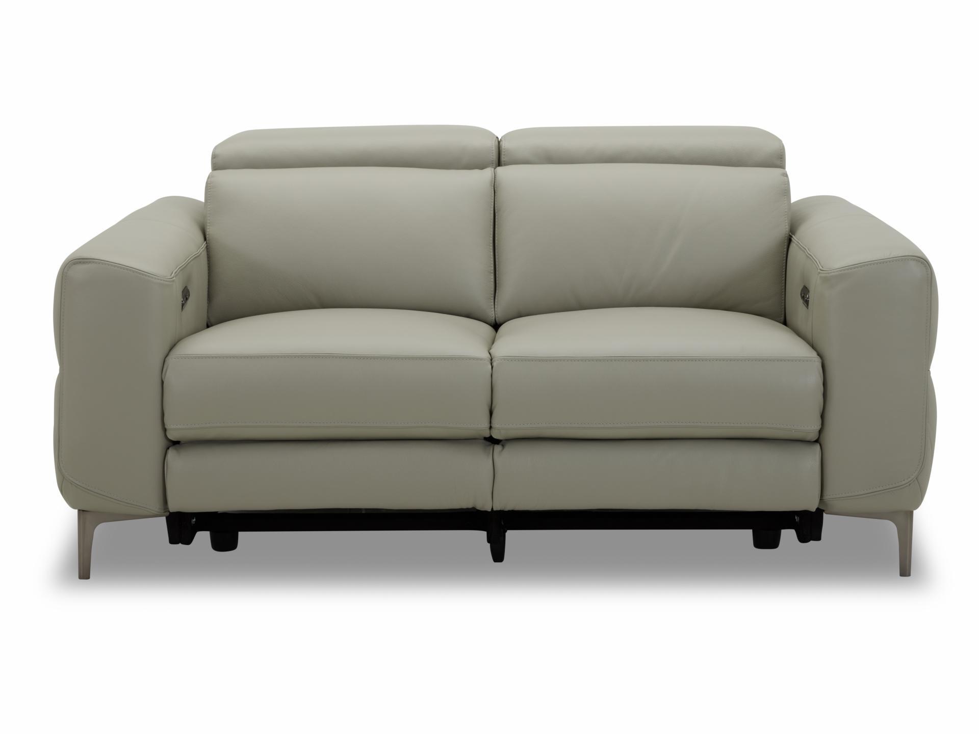 Osten Leather Two Seat Sofa Power Recliner, Power Headrest 2