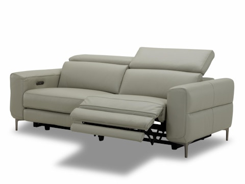 Osten Leather Recliner Two Seater Sofa With Electric Headrest 3