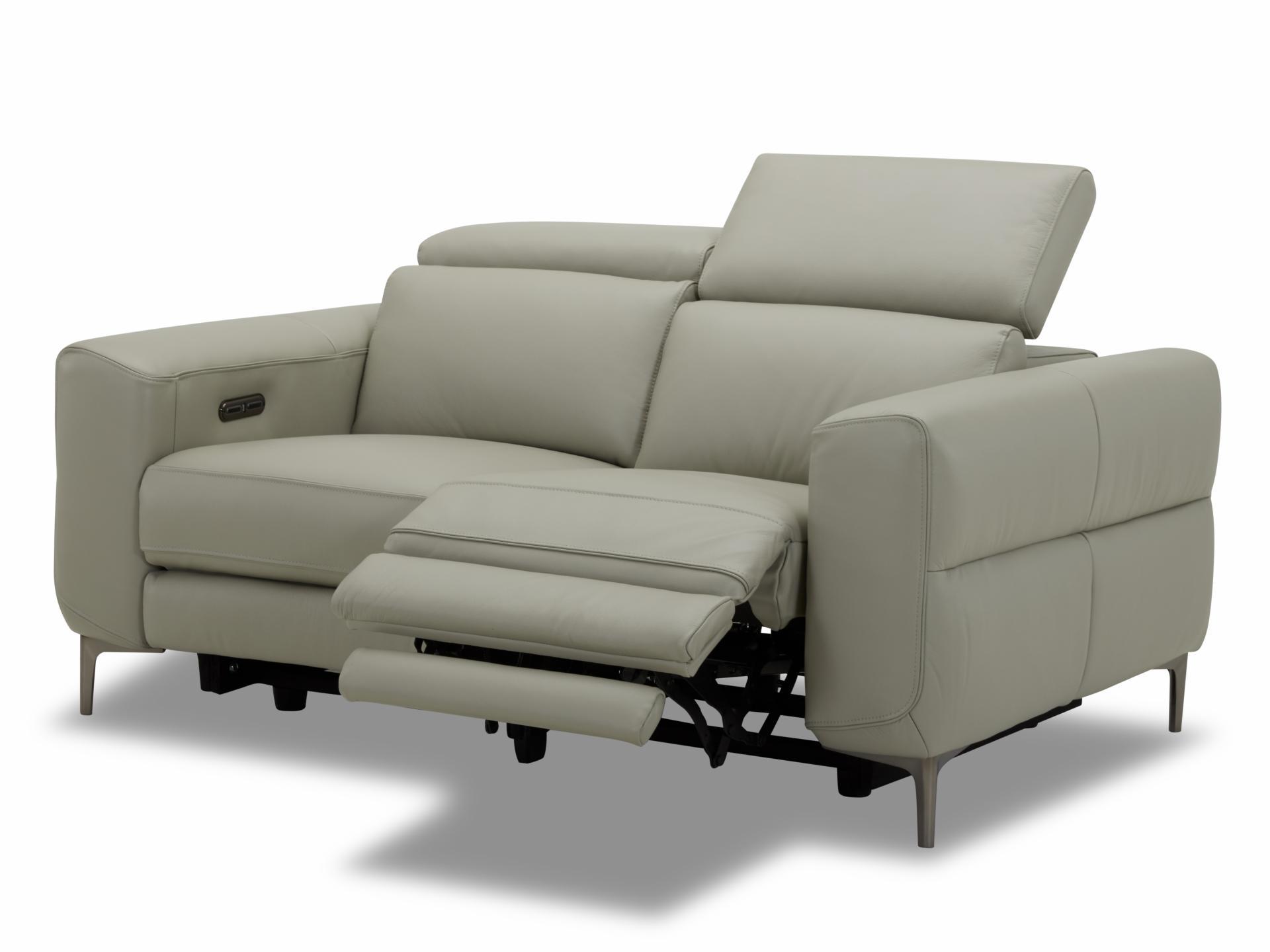 Osten Leather Three Seat Sofa Power Recliner, Power Headrest 2
