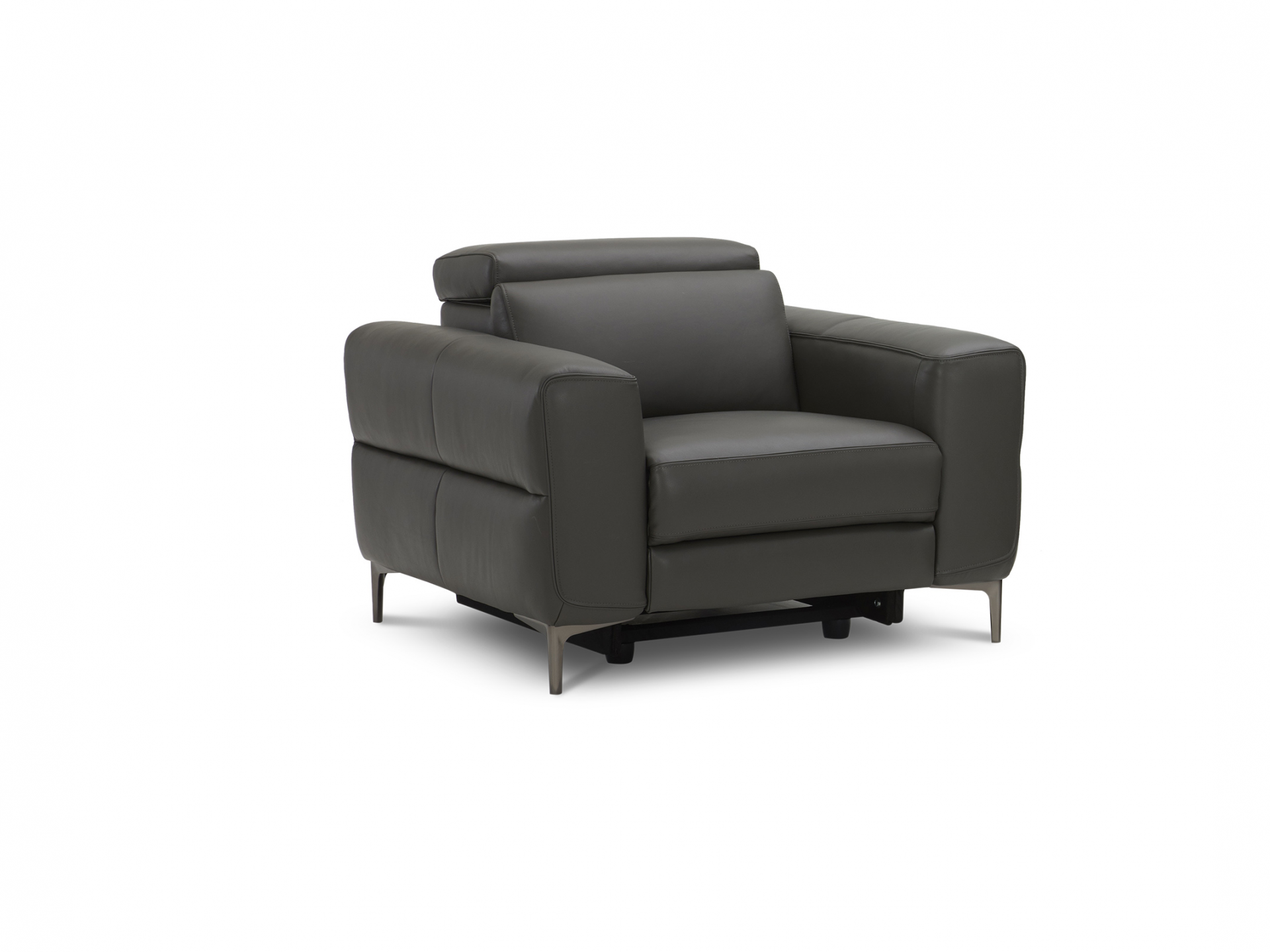 Osten Leather Armchair Power Recliner, Power Headrest 2