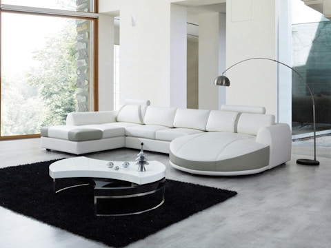 Messina Leather Chaise Lounge Option A 2