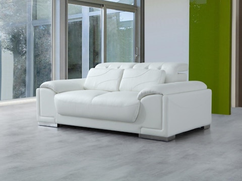 Bronte Leather Two Seat Sofa Sofa Lab