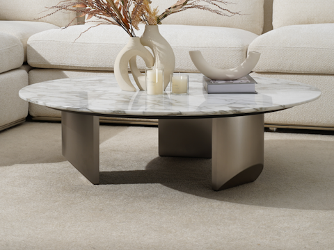Toscano White Marble Coffee Table 1