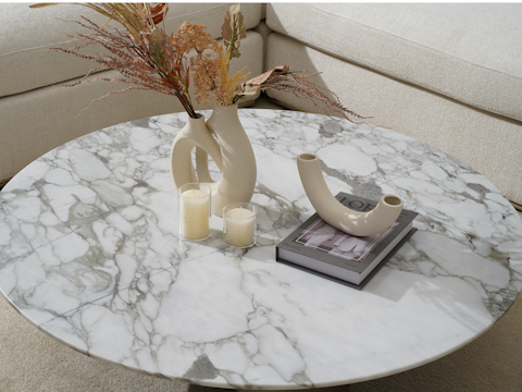 Toscano White Marble Coffee Table 3
