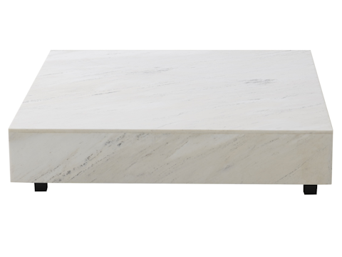 Artisan White Carrara Marble Coffee Table 10