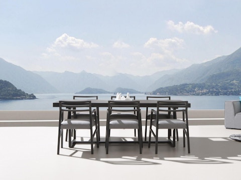 Elite 7-piece Outdoor Aluminium Dining Set With Blaze Chairs 4