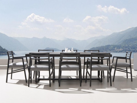 Elite 9-piece Outdoor Aluminium Dining Set With Blaze Chairs 1