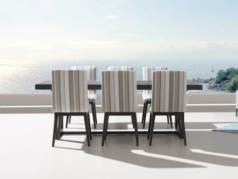 Elite 7-piece Outdoor Aluminium Dining Set With Kroes Chairs 4